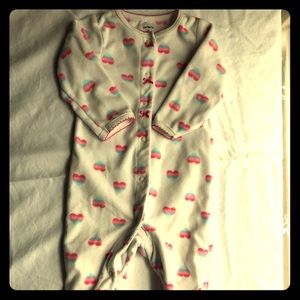 Baby girl Carter’s footie pajamas 9mo